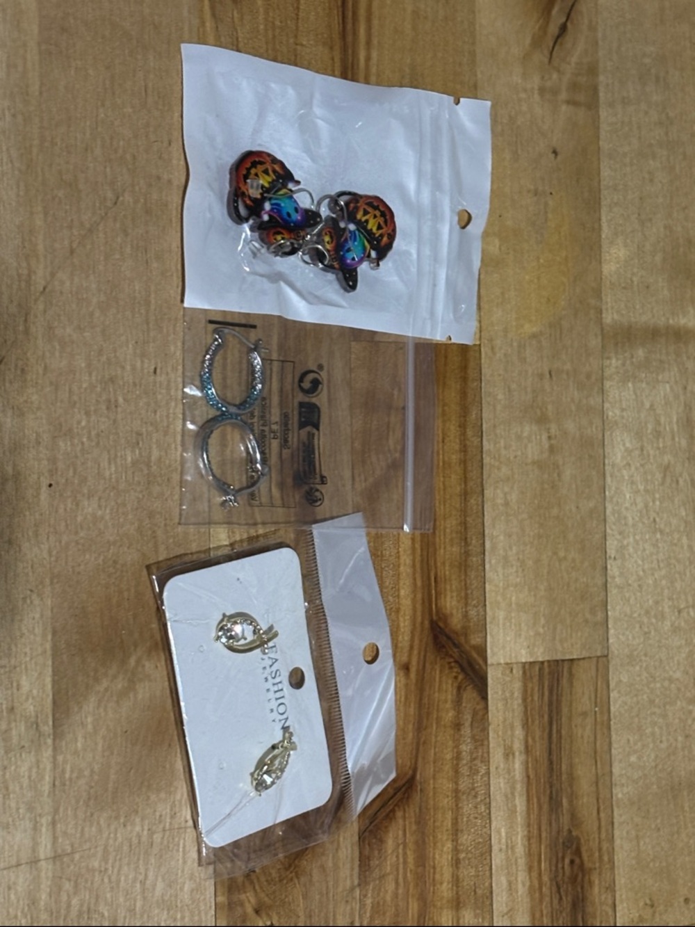 Assorted Colorful and Gold Earrings - Pack